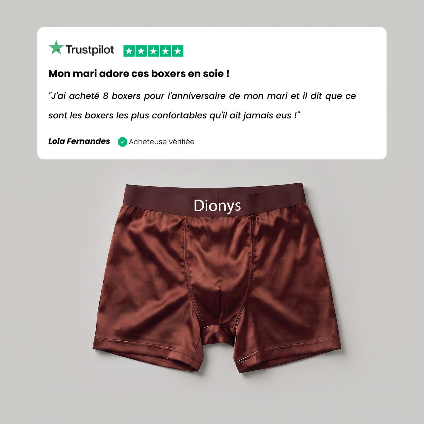 Lot de 4 Boxers en Soie Dionys™