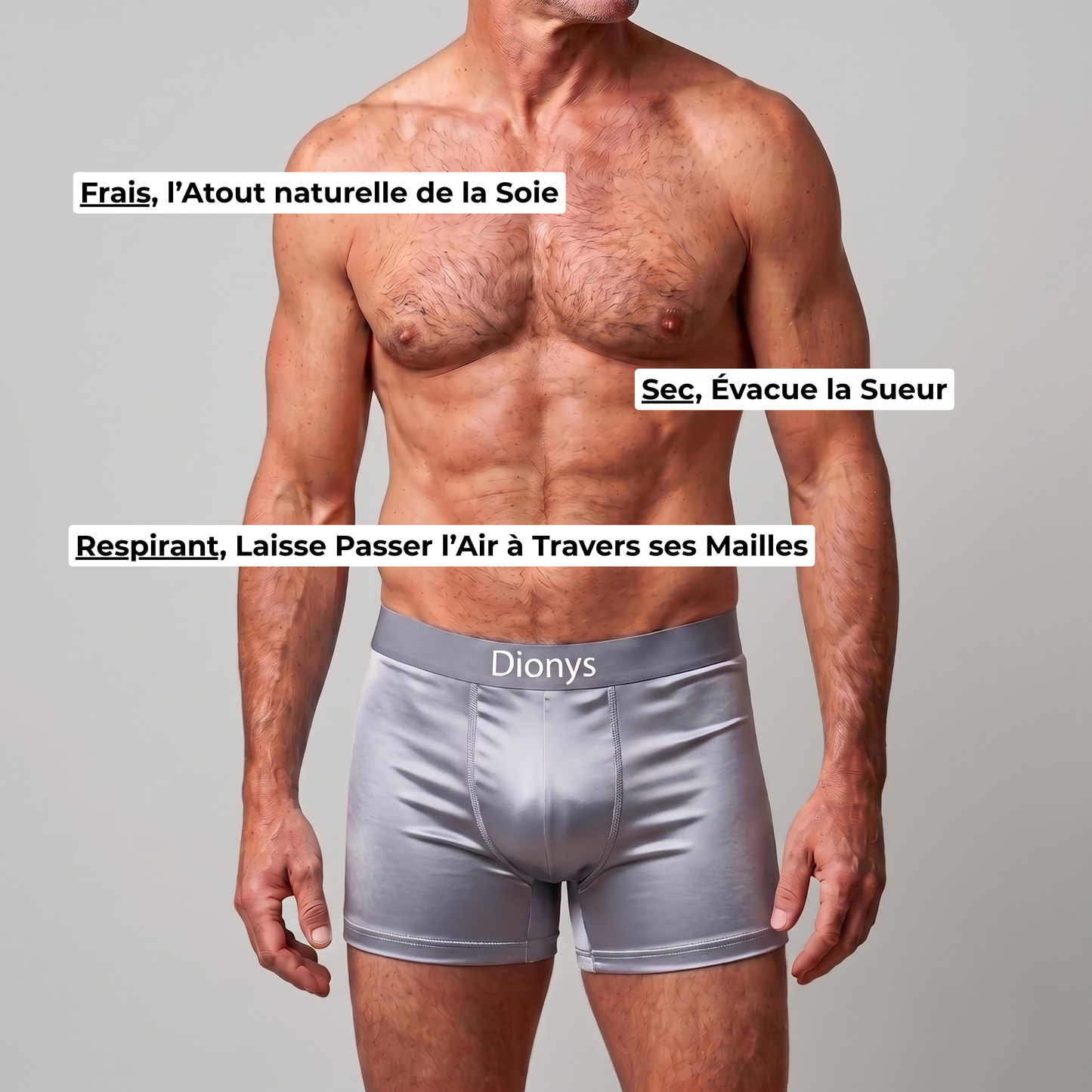 Lot de 4 Boxers en Soie Dionys™