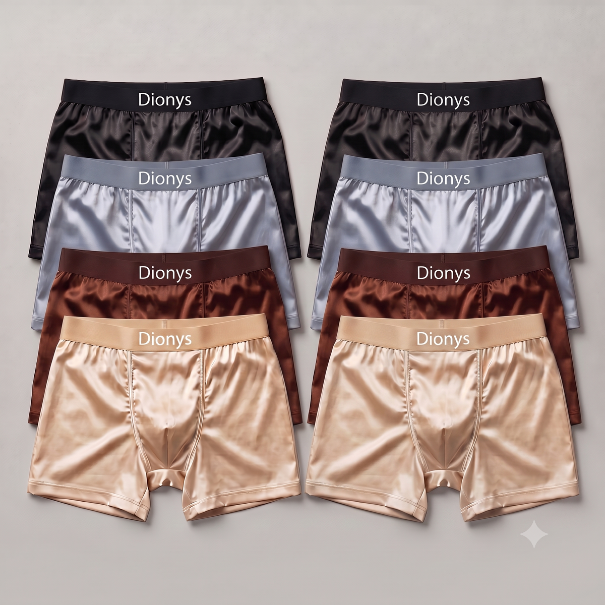 Pack de 8 Boxers en Soie Dionys™