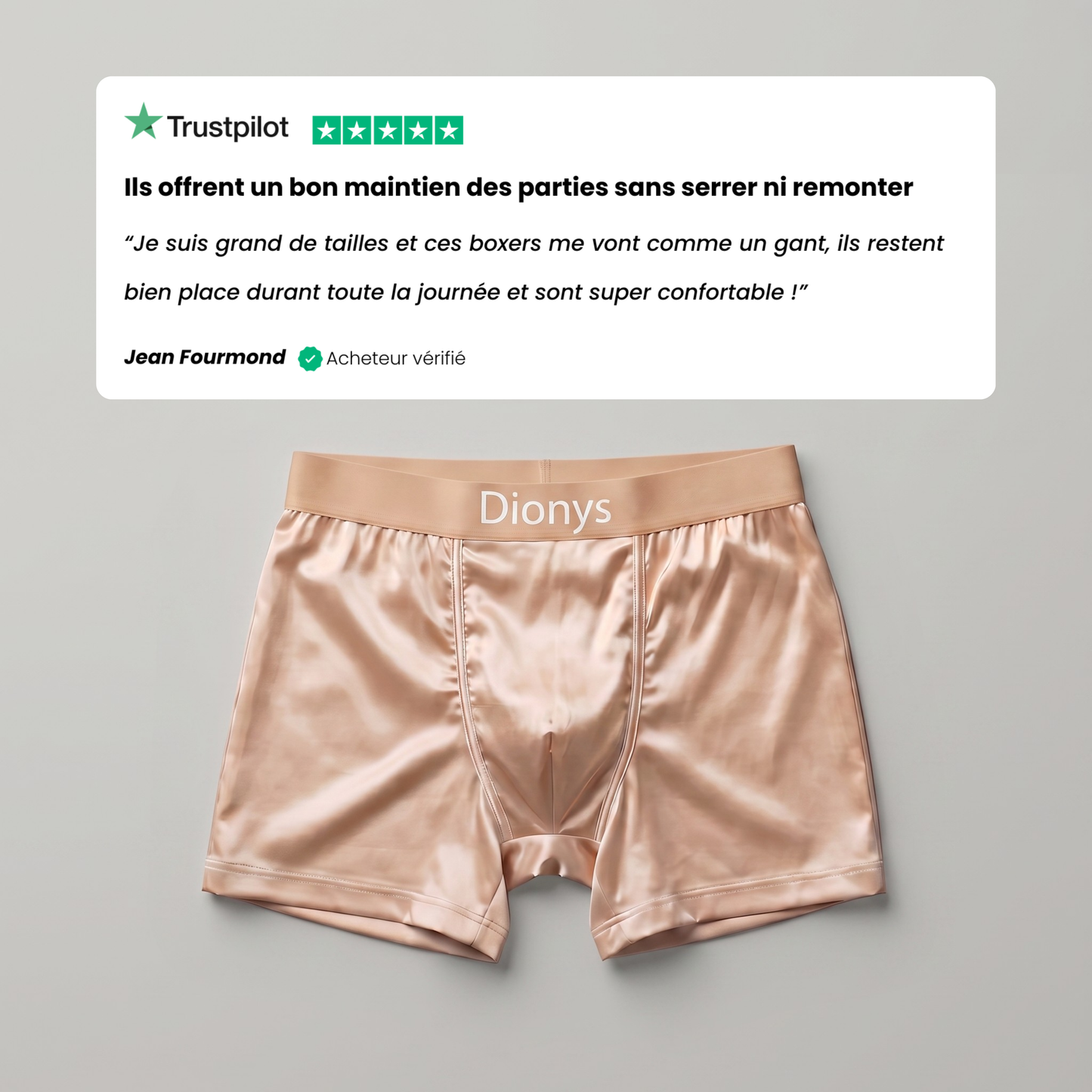 Lot de 4 Boxers en Soie Dionys™