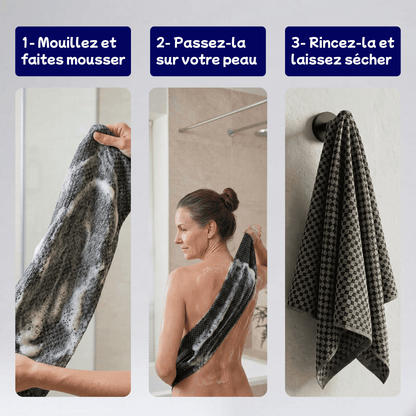 Pack de 3 Serviettes Exfoliante Japonaise