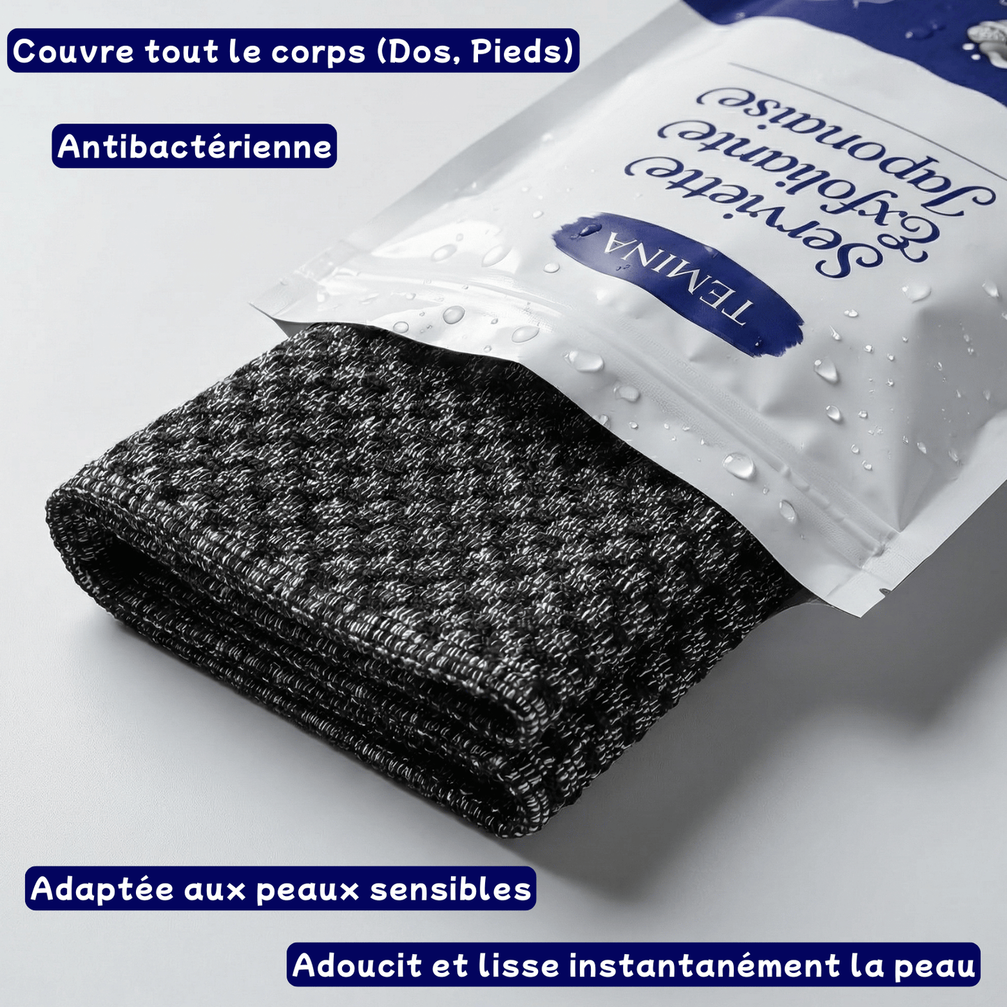 Pack de 3 Serviettes Exfoliante Japonaise